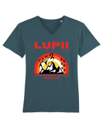 Lupii Tricou mânecă scurtă guler V Bărbat Presenter