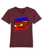 Cu pepeni Tricou mânecă scurtă guler V Bărbat Presenter
