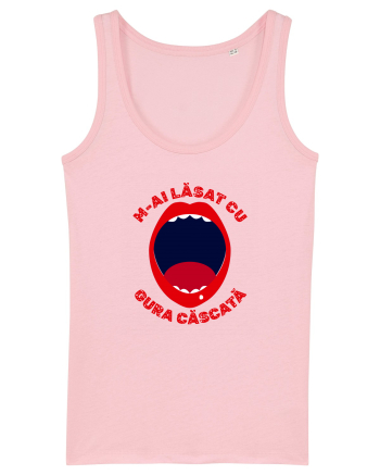 Cu gura căscată Cotton Pink