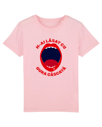 Cu gura căscată Cotton Pink