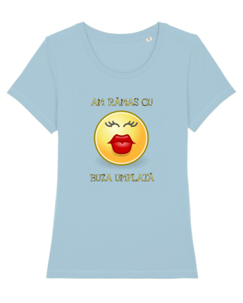 Cu buza umflată Sky Blue