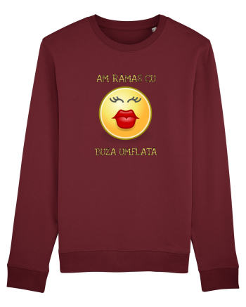 Cu buza umflată Burgundy