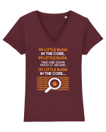 pentru programatori - 99 little bugs in the code Tricou mânecă scurtă guler V Damă Evoker