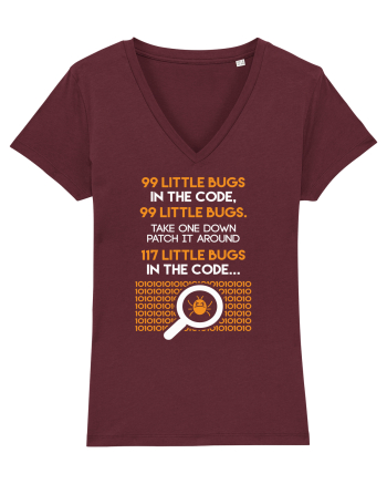 pentru programatori - 99 little bugs in the code Burgundy