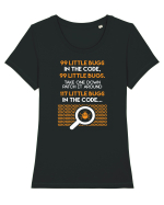 pentru programatori - 99 little bugs in the code Tricou mânecă scurtă guler larg fitted Damă Expresser