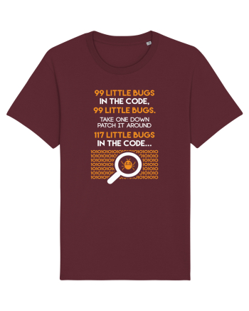 pentru programatori - 99 little bugs in the code Burgundy
