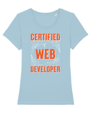 pentru programatori - Certified web developer Sky Blue