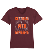 pentru programatori - Certified web developer Tricou mânecă scurtă guler V Bărbat Presenter