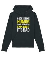pentru programatori - Code is like humor Hanorac Unisex Drummer