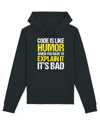 pentru programatori - Code is like humor Black