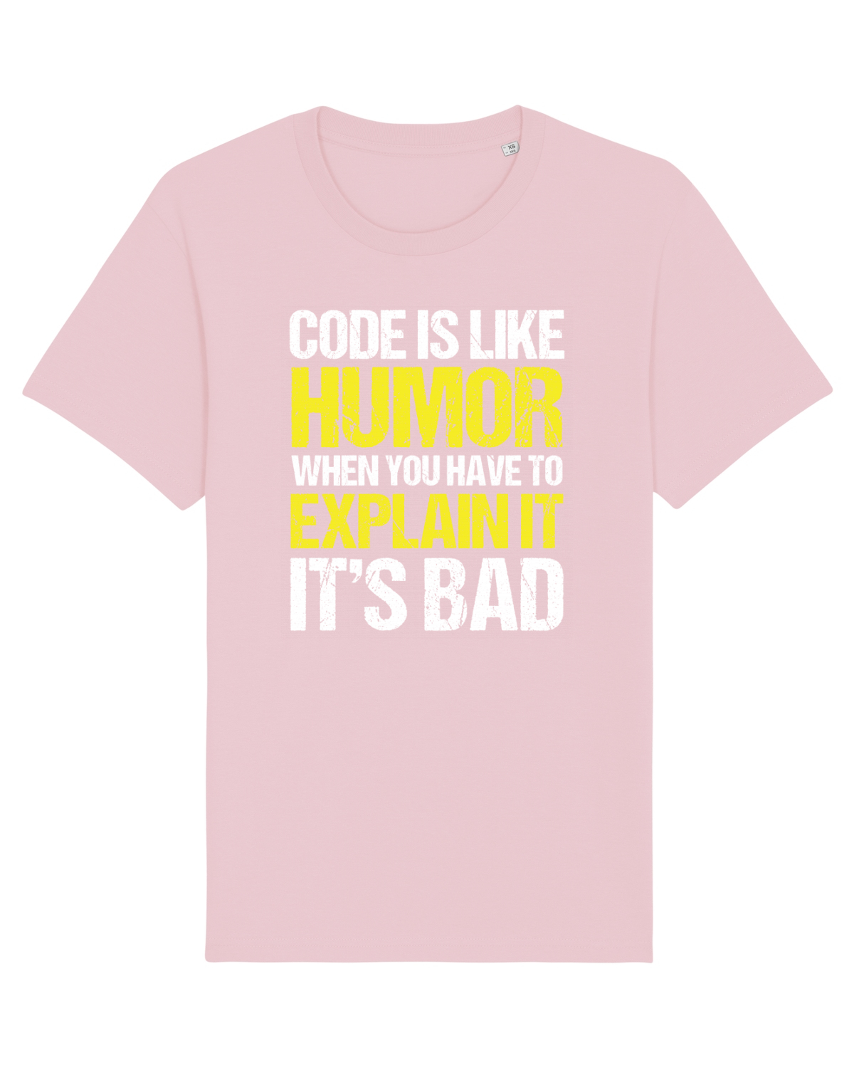 Tricou mânecă scurtă Unisex Rocker Cotton Pink