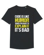 pentru programatori - Code is like humor Tricou mânecă scurtă guler larg Bărbat Skater