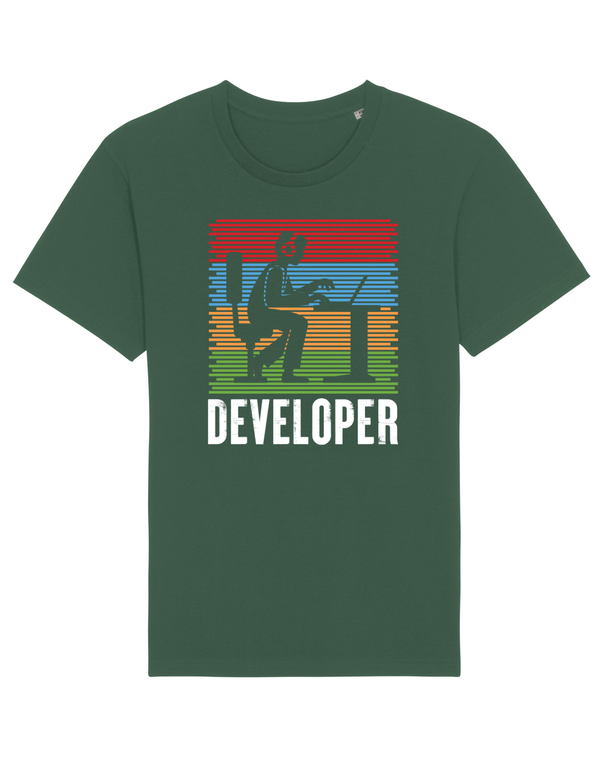 Tricou mânecă scurtă Unisex Rocker Bottle Green