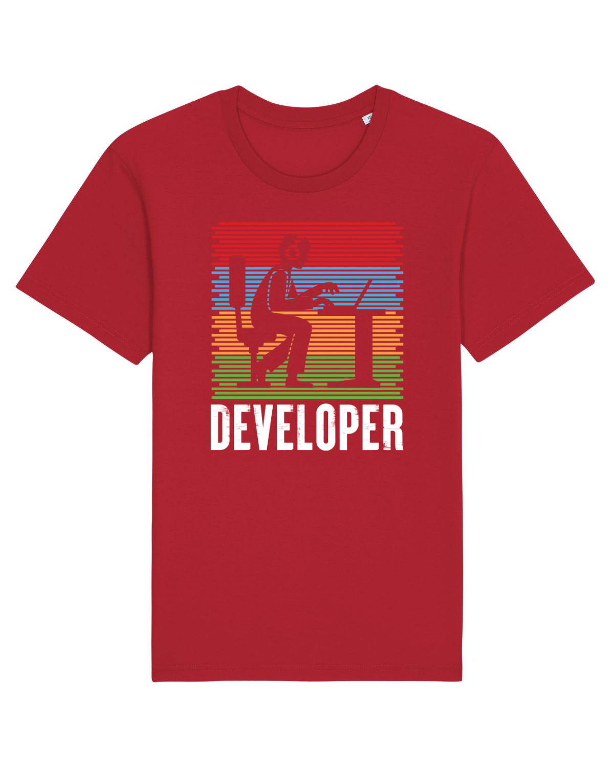 Tricou mânecă scurtă Unisex Rocker Red