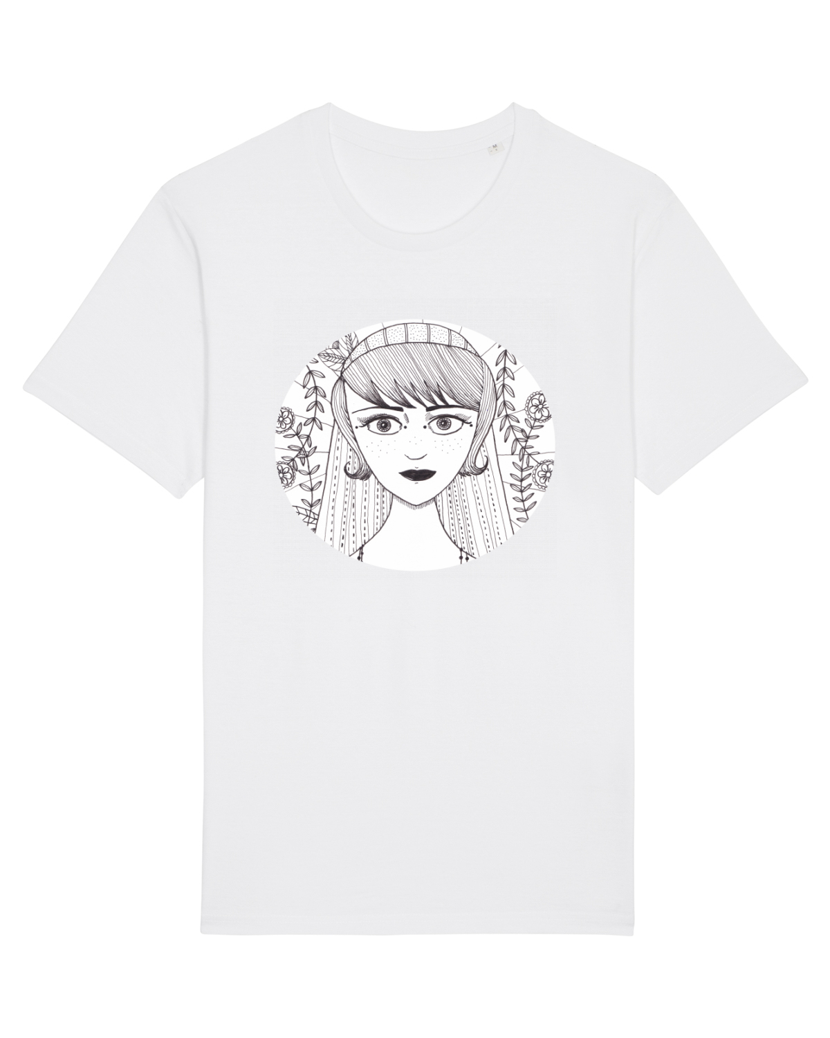 Tricou mânecă scurtă Unisex Rocker White