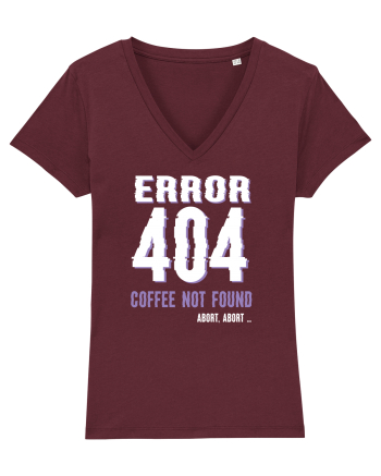 pentru programatori - Error 404 - coffee not found Burgundy