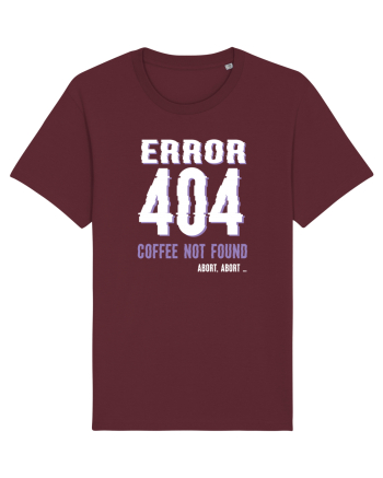 pentru programatori - Error 404 - coffee not found Burgundy