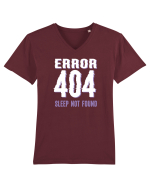 pentru programatori - Error 404 - sleep not found Tricou mânecă scurtă guler V Bărbat Presenter