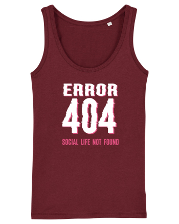 pentru programatori - Error 404 - social life not found Burgundy