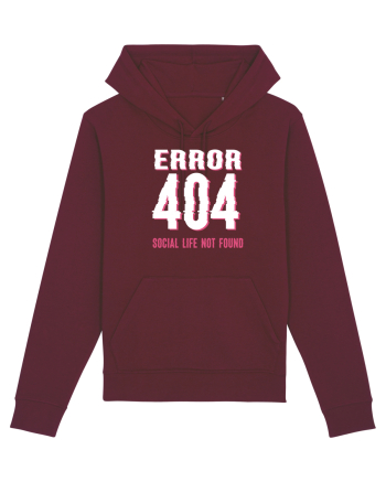 pentru programatori - Error 404 - social life not found Burgundy