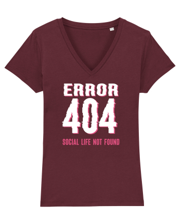 pentru programatori - Error 404 - social life not found Burgundy