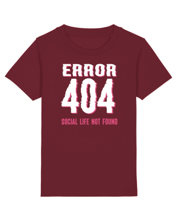 pentru programatori - Error 404 - social life not found Burgundy