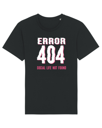 pentru programatori - Error 404 - social life not found Black