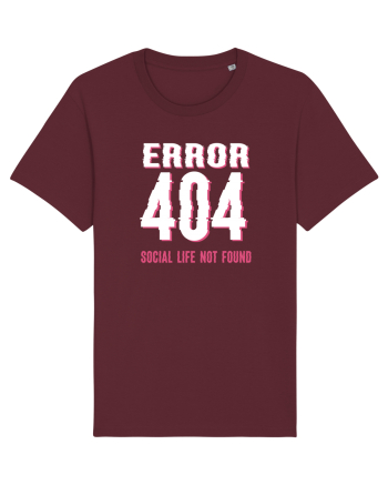 pentru programatori - Error 404 - social life not found Burgundy