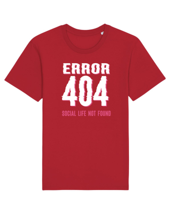 pentru programatori - Error 404 - social life not found Red