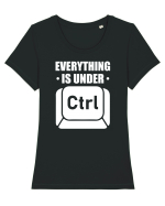 pentru programatori - Everything is under control Tricou mânecă scurtă guler larg fitted Damă Expresser