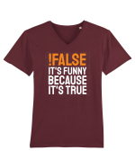 pentru programatori - Funny because it is true Tricou mânecă scurtă guler V Bărbat Presenter
