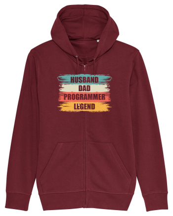 pentru programatori - Husband - dad - programmer - legend Burgundy