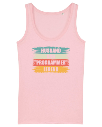 pentru programatori - Husband - dad - programmer - legend Cotton Pink