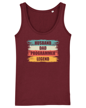 pentru programatori - Husband - dad - programmer - legend Burgundy