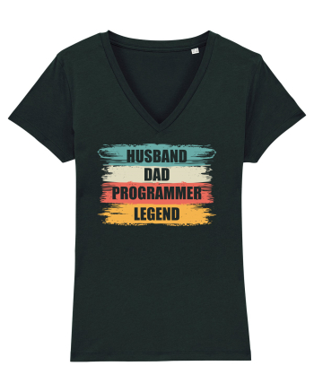 pentru programatori - Husband - dad - programmer - legend Black