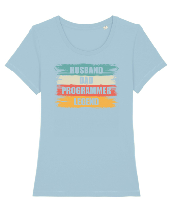 pentru programatori - Husband - dad - programmer - legend Sky Blue