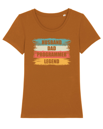 pentru programatori - Husband - dad - programmer - legend Roasted Orange
