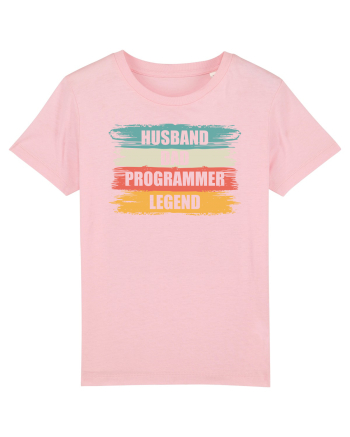 pentru programatori - Husband - dad - programmer - legend Cotton Pink