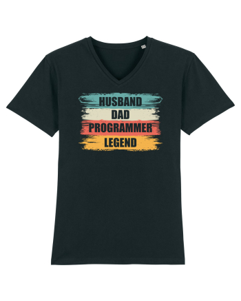 pentru programatori - Husband - dad - programmer - legend Black
