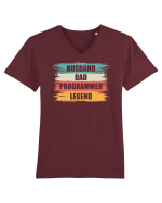 pentru programatori - Husband - dad - programmer - legend Tricou mânecă scurtă guler V Bărbat Presenter
