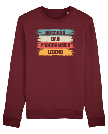 pentru programatori - Husband - dad - programmer - legend Burgundy