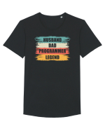 pentru programatori - Husband - dad - programmer - legend Tricou mânecă scurtă guler larg Bărbat Skater