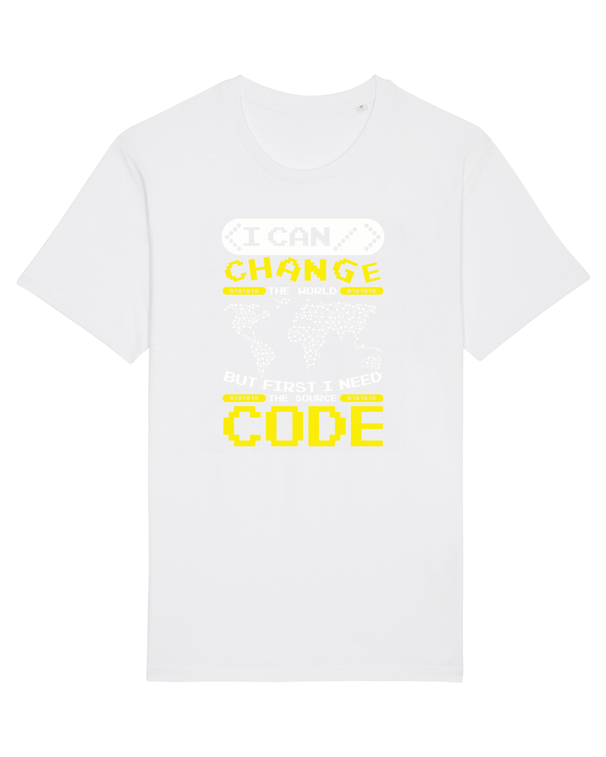 Tricou mânecă scurtă Unisex Rocker White