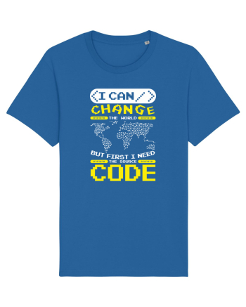 pentru programatori - I can change the world Royal Blue