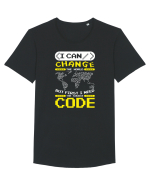 pentru programatori - I can change the world Tricou mânecă scurtă guler larg Bărbat Skater