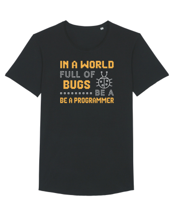 pentru programatori - In a world full of bugs be a programmer Black
