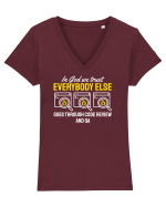 pentru programatori - In God we trust Tricou mânecă scurtă guler V Damă Evoker