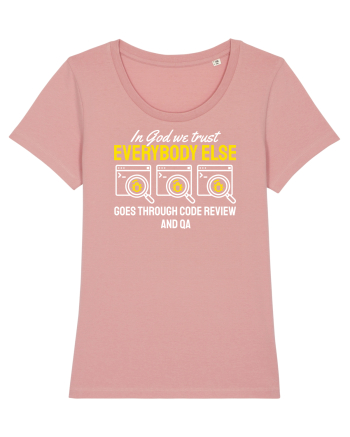 pentru programatori - In God we trust Canyon Pink