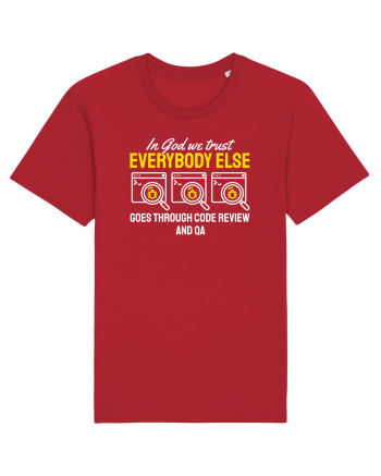 pentru programatori - In God we trust Red