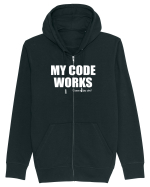 pentru programatori - My code works - I have no idea why Hanorac cu fermoar Unisex Connector